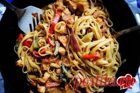 Острая паста с курицей  / Историческая справка