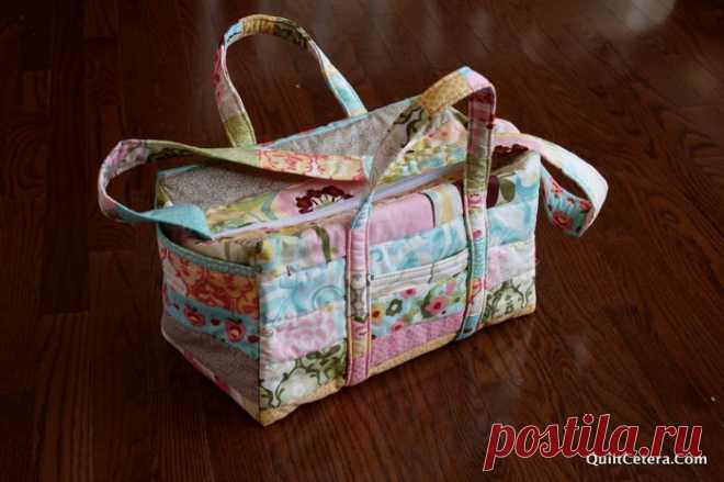 МАСТЕР КЛАСС: Лоскутная сумка с красочным узором