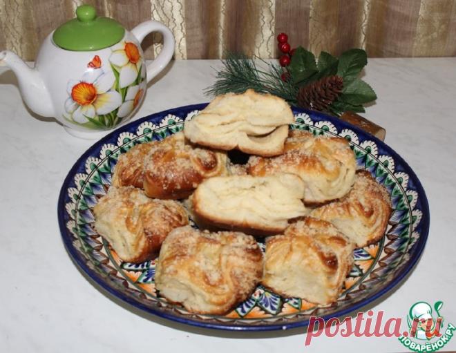 Слоеные булочки со штрейзелем – кулинарный рецепт