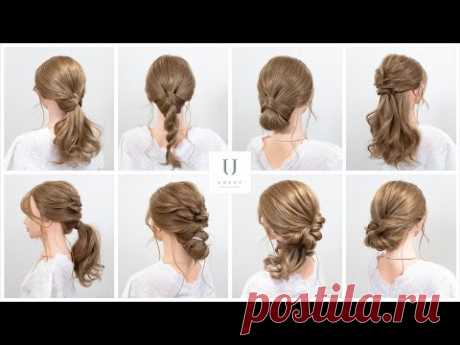 巻き髪した後のアレンジが、ほぼヘアゴムでできる８種の簡単ヘアアレンジ