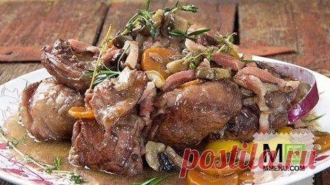 Петух в вине - кулинарный рецепт. Миллион Меню