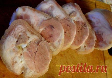 Холодная закуска из свиной рульки