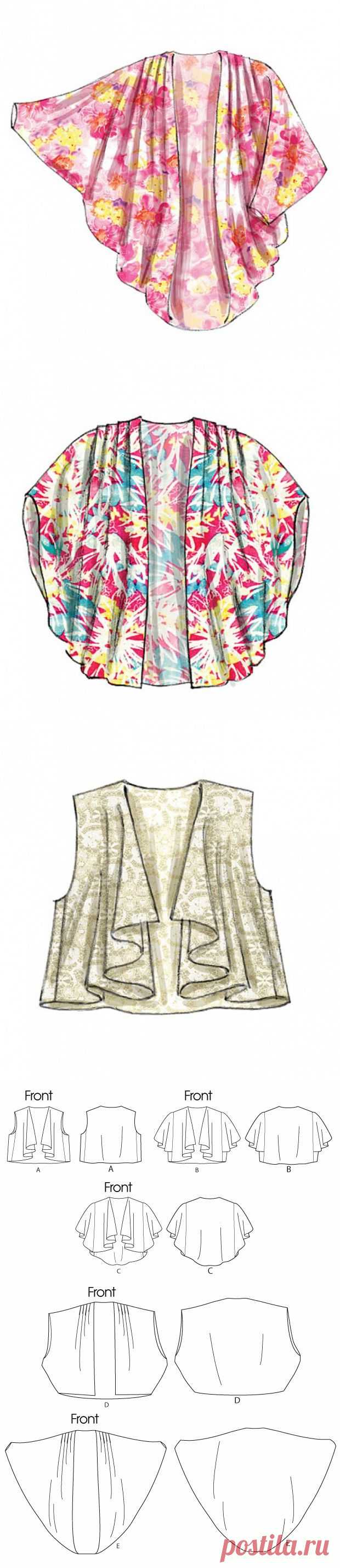 Туника-распашонка / Простые выкройки /