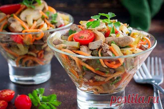 Салат с куриной печенью - 10 вкусных рецептов пошагово (с фото)