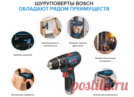 БЕЗУДАРНАЯ ДРЕЛЬ-ШУРУПОВЕРТ BOSCH – ЭТО ЭФФЕКТИВНОЕ УСТРОЙСТВО ДЛЯ РАБОТЫ!

Шуруповерты BOSCH – это универсальные и удобные инструменты для тех, кто хочет аккуратно и безопасно проделать работу в кратчайшие сроки. Функция реверса помогает быстро менять направление вращения биты и легко извлекать сверло из отверстия.

На инструментах можно выставить один из многочисленных вариантов крутящего момента или режим сверления, в зависимости от выполняемой задачи. Предусмотрена подсветка рабочей
