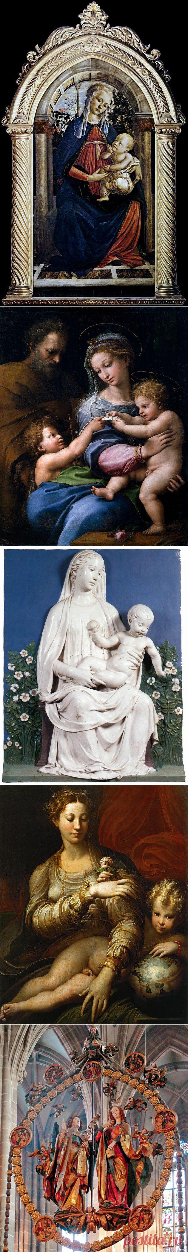 Мадонна в розовом саду....