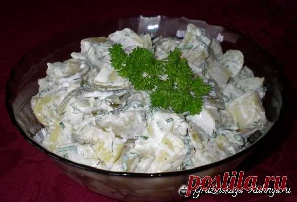 Рецепт картофельного салата Рецепт картофельного салата очень простой и легкий в приготовлении, можно отнести к рецептам «на скорую руку». Салатик получается вкусным и сытным, попробуйте приготовить. Рецепт картофельного салата Время приготовления — 40 минут...