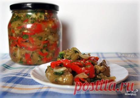 Острые баклажаны на зиму - кулинарный рецепт на Повар.ру