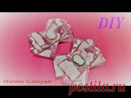 Чекер и брошь из мешковины мастер класс для начинающих✔ Marine DIY Guloyan✔