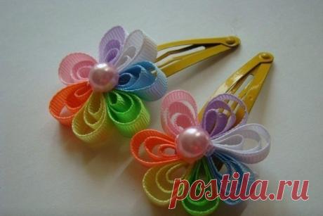 Радужные заколки