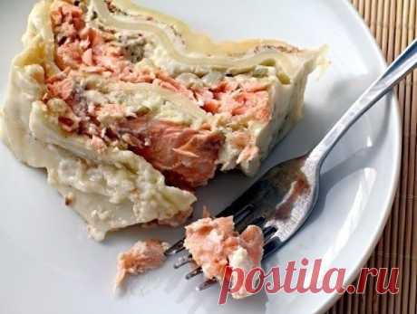 Как приготовить лазанья с семгой - рецепт, ингридиенты и фотографии