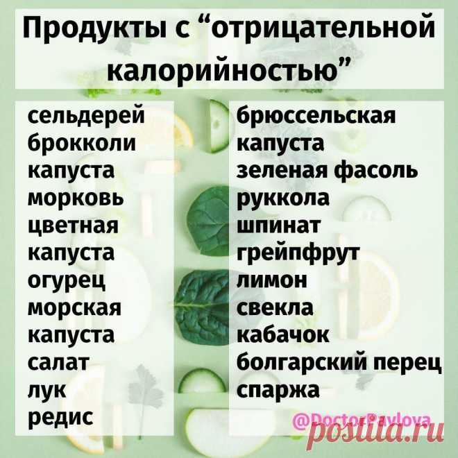 Отрицательная калорийность еды - это миф? Нет, это правда | Доктор Павлова | Яндекс Дзен