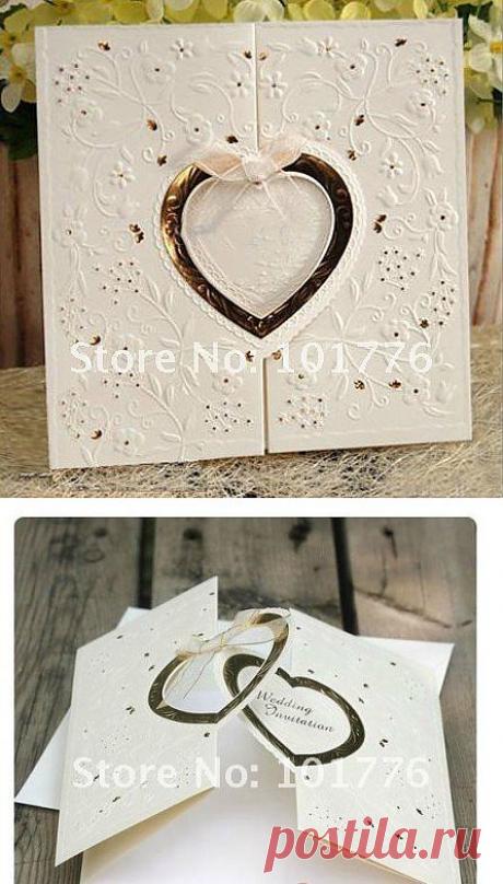 Оптовая Западный стиль Привлекательный Свадебный Пригласительный билет для свадьбы 100pcs/lot бесплатная доставка в Event &amp; праздничные атрибуты из дома и сада на Aliexpress.com