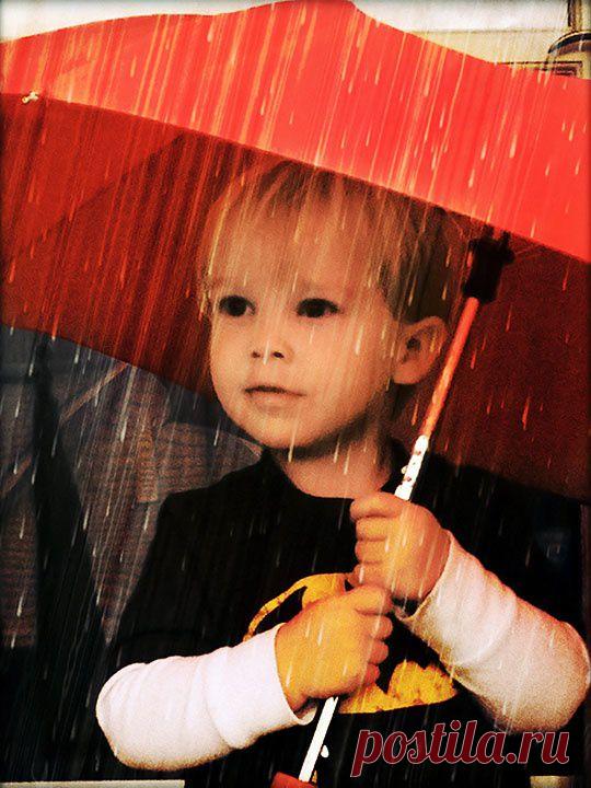 Little Boy In the Rain | I Wish It Would Rain