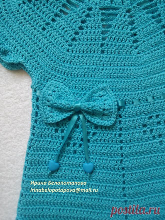 Бирюзовое платье и шляпка крючком / Вязание крючком / Вязание крючком. Ваши работы