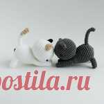 Забавные котята, вязание крючком