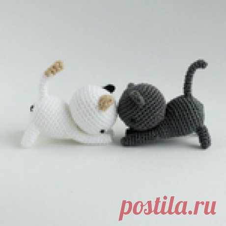 Забавные котята, вязание крючком