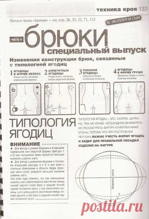 Корректировка выкройки брюк
