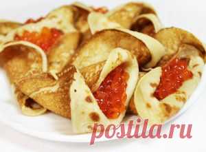 Блины с икрой