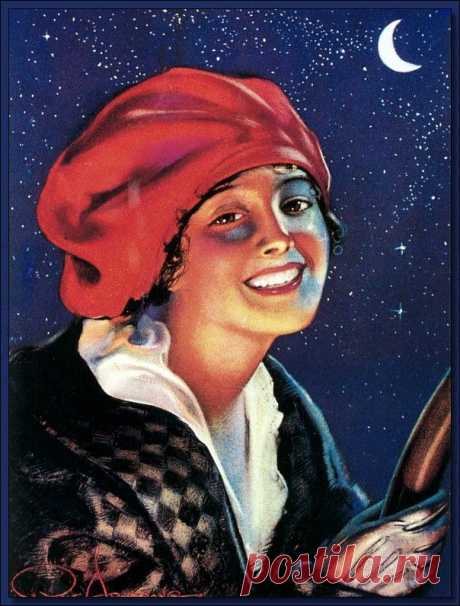 Девушки Rolf Armstrong (83 работ) » Картины, художники, фотографы на Nevsepic