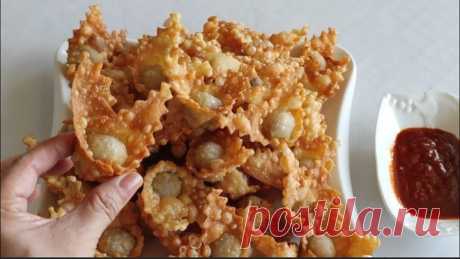 ЭТО И НЕ ЧЕБУРЕКИ И НЕ ПЕЛЬМЕНИ - А НА ВКУС ЭТО ТОЖЕ САМОЕ ЧУДО - ВКУСНОТА!НАСТОЯЩИЕ ЧЕБУПЕЛИ!!!