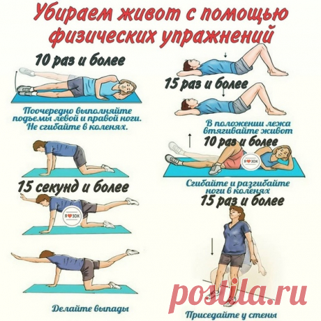Комплекс упражнений в борьбе с животом.

#здоровье@mir_hitrostey