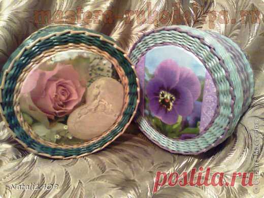 Два узора в одном. МК по плетению из газет | Золотые Руки