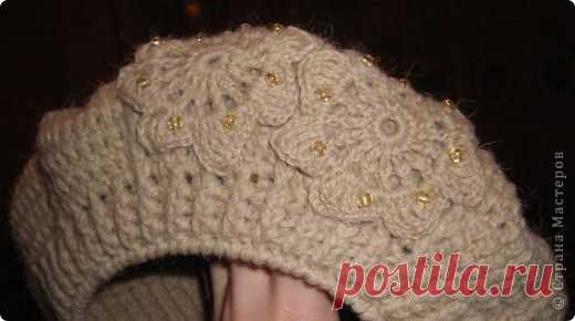 Вязание крючком - Береты с рельефными столбиками по МК Голубки » Поиск мастер классов, поделок своими руками и рукоделия на SearchMasterclass.Net