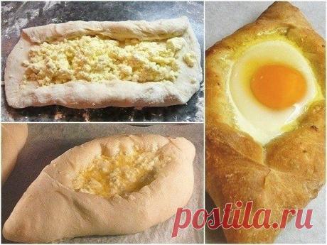 Хачапури по-аджарски - Лучшие кулинарные рецепты интернета