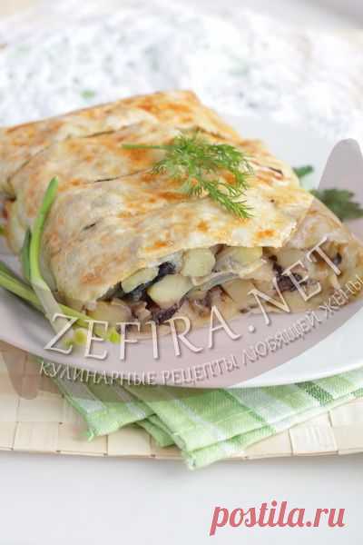 Штрудель с картошкой и грибами - домашние рецепты с фото
