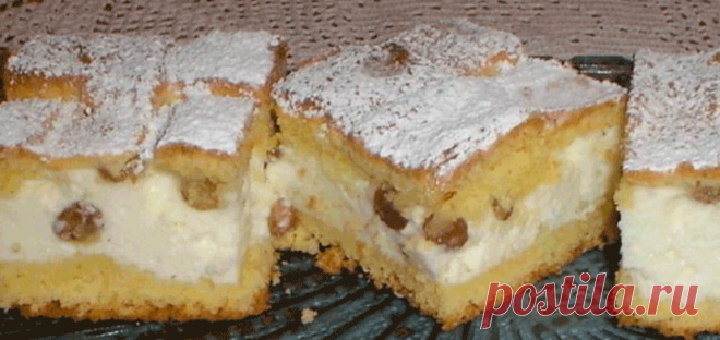 Простой, быстрый и вкусный творожный пирог с изюмом Читать далее...