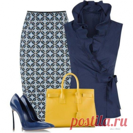 Акцент на синий. Красивые идеи. — Модно / Nemodno