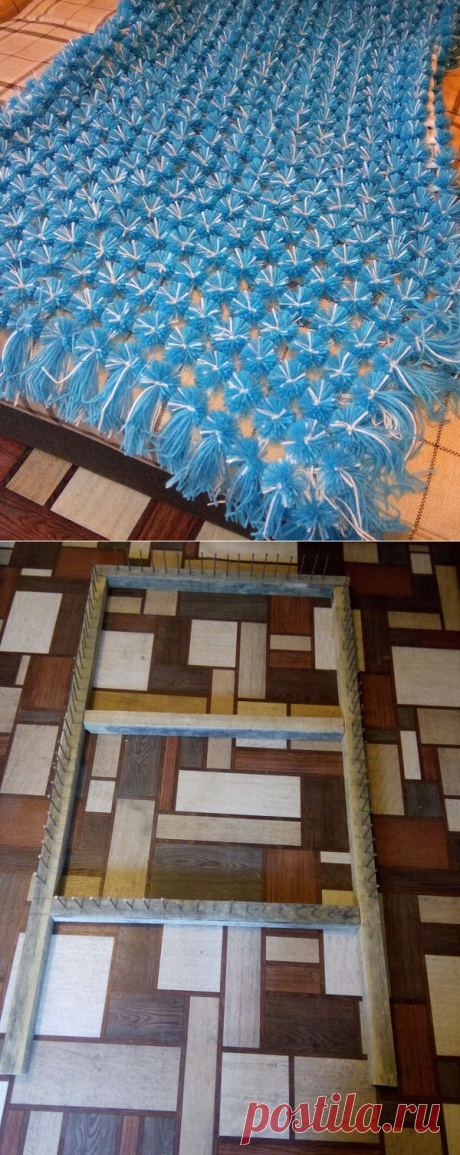 Как сделать плед из помпонов / Для вдохновения