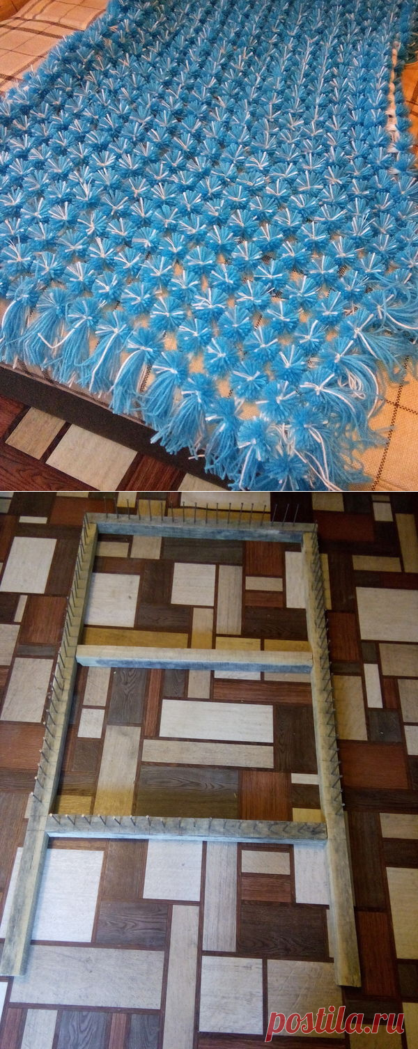 Как сделать плед из помпонов / Для вдохновения