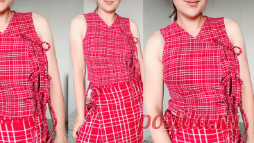 How to Sew a Tie Side Top Step by Step for Beginners - Sparrow Refashion: A Blog for Sewing Lovers and DIY Enthusiasts