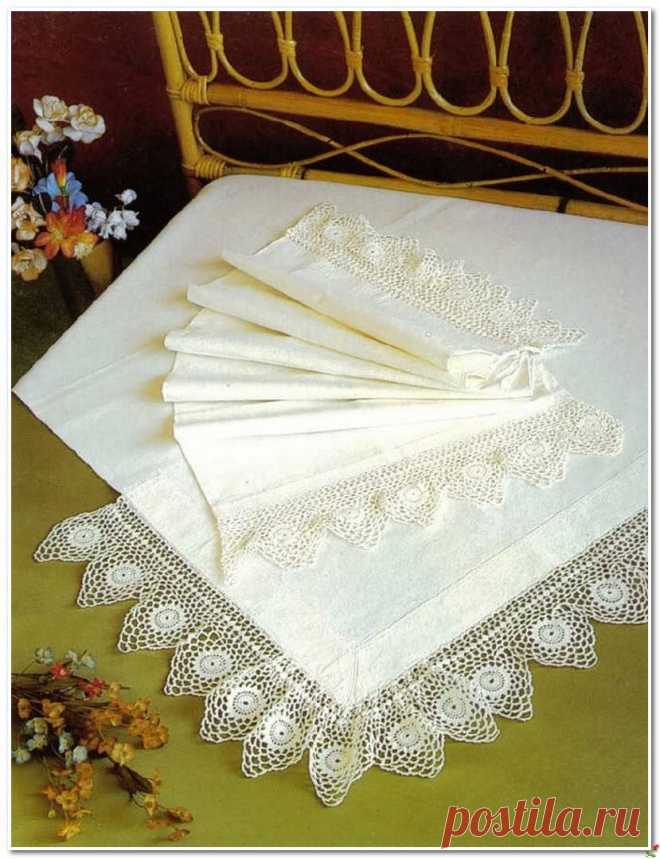 КАЙМА КРЮЧКОМ (2 СХЕМЫ).