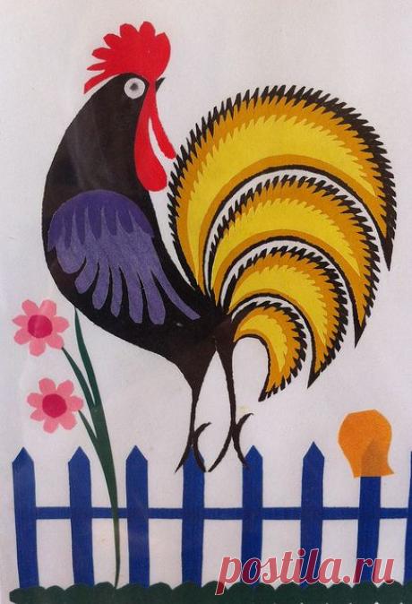 Аппликация, в основном куриное