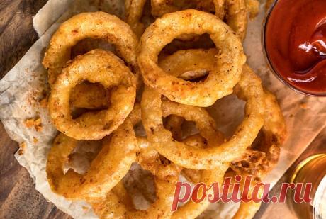 Луковые кольца в кляре рецепт. | | О вкусной еде