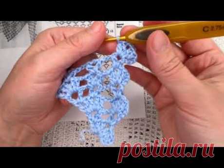 КРУГЛАЯ Шаль с ФЕСТОНАМИ от УГЛА , Вязание КРЮЧКОМ , crochet shawl   ( шаль № 365)