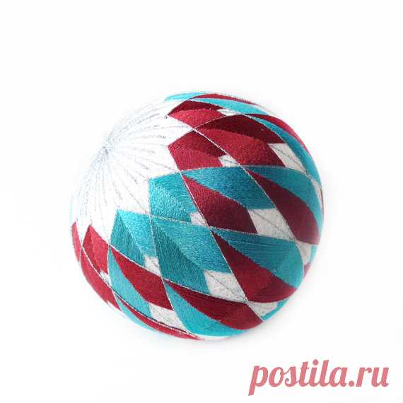 VINTAGE Beautiful Temari Ball Embroidering от TimeTripAndCo