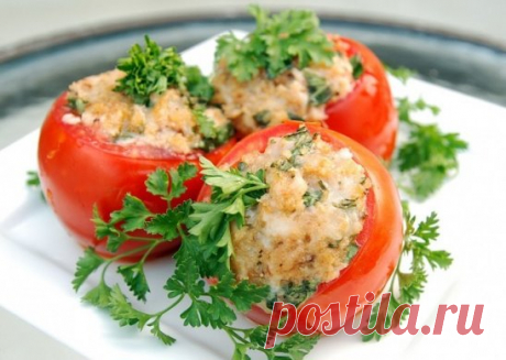 Фаршированные помидоры в духовке