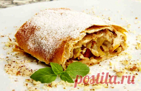 РИЖСКИЙ ЯБЛОЧНЫЙ ПИРОГ. КАК ШТРУДЕЛЬ, ТОЛЬКО БЫСТРЕЕ!