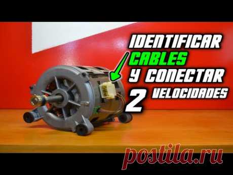 CONECTAR motor de lavadora A CORRIENTE ( IDENTIFICA LOS CABLES )