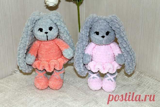 PDF Зайка балеринка Лика крючком. FREE crochet pattern; Аmigurumi toy patterns. Амигуруми схемы и описания на русском. Вязаные игрушки и поделки своими руками #amimore - зайка из плюшевой пряжи, заяц, плюшевый зайчик, кролик, зайчонок, крольчонок.