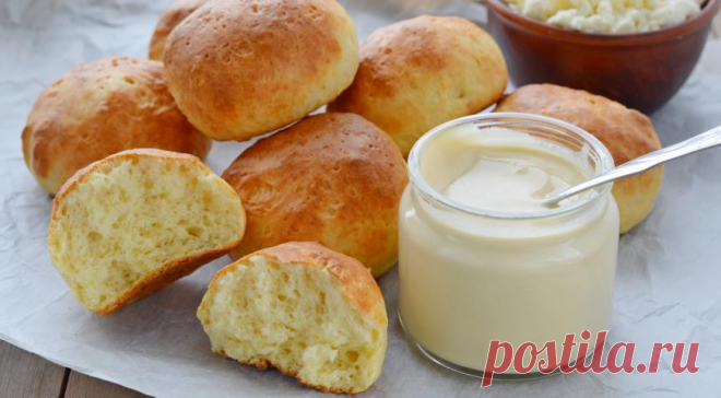 Быстрые творожные булочки 