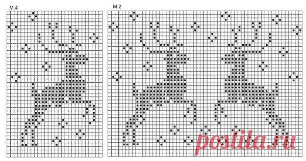 Жаккардовые узоры -2. Схемы | Домохозяйка