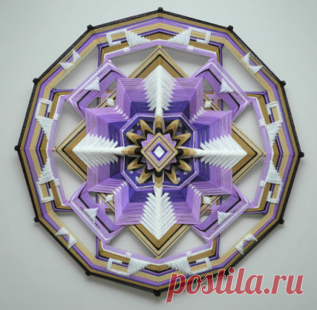 Peace Within a 24 inch wool yarn Ojo de Dios by от JaysMandalas