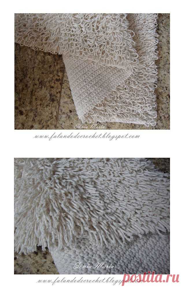 "FALANDO DE CROCHET": TAPETE DE CROCHE PONTO ARGOLA