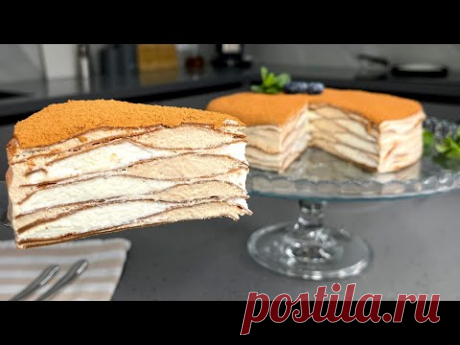 БЕЗ ДУХОВКИ! Обалденный торт НА СКОВОРОДЕ! Так просто, так вкусно! Торт по вкусу, как мороженое