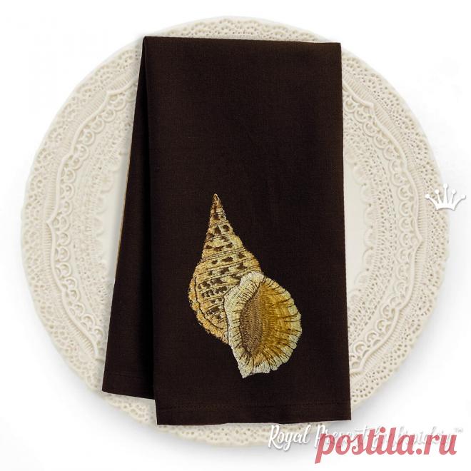 Дизайн для машинной вышивки Ракушка